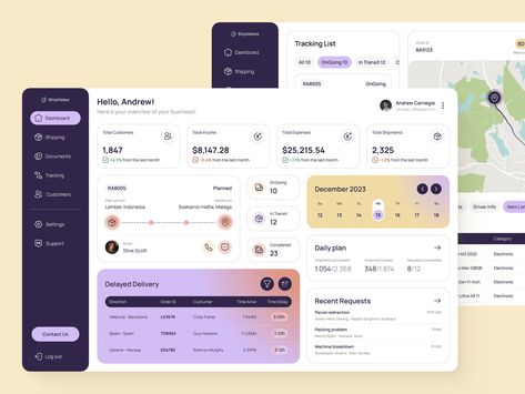 Logistics CRM System by K&Z Design on Dribbble Crm Website Design, Ui Design Dashboard, Z Design, Logistics Transportation, Ocean Freight, Crm System, Dashboard Ui, Dashboard Design, Ui Design Inspiration