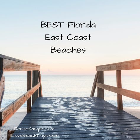 Best beaches on Florida's East Atlantic Coast: https://denisesanger.com/best-florida-east-coast-beaches/ Places To Visit On The East Coast, Florida Shelling Beaches, Florida East Coast Beaches, Ultimate East Coast Road Trip, Historical East Coast Road Trip, Florida Keys Beaches, Florida East Coast, Gulf Coast Beaches, East Coast Beaches