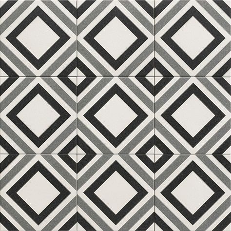 White Tile Texture, Floor Pattern Design, Black And White Tile, Tile Texture, Ceramic Texture, Black And White Tiles, Geometric Tiles, Nordic Decor, Italian Tiles