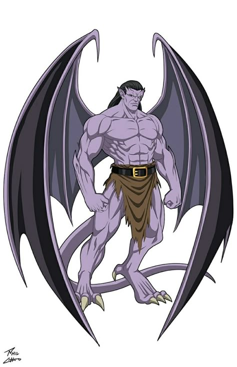 Goliath Gargoyles, Disney Characters Belle, Gargoyles Goliath, Gargoyles Characters, Gargoyles Cartoon, 80s Cartoon Characters, Gargoyles Art, Spiderman Comic Art, Gargoyles Disney