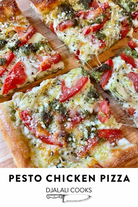 Casserole Pizza, Pizza Appetizer, Pizzas Recipe, Pesto Pizza Recipe, Pizza Oven Recipes, Flatbread Pizza Recipes, Recipes Pizza, Pesto Pizza, Pizza Recipes Homemade