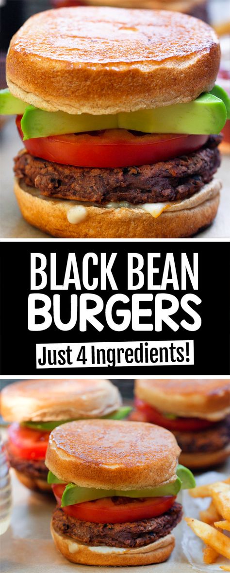 Black Bean Burgers Easy Bean Burger, Easy Black Bean Burger Recipe, Black Bean Sandwich, How To Make Black Bean Burgers, Black Bean Patties Vegan, Black Beans Patties, Easy Vegan Burger Recipe, Black Bean Ideas, Vegan Black Bean Burger Recipe