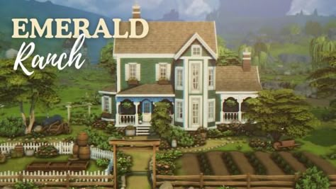 📽️ speedbuild    BUILD INFO:    • Gallery id: plantsimgirl    •  Gallery name: "Emerald Ranch"    •  50x40    •  Henford on Bagley    • 6 beds, 3 bathrooms    • 48 450$ Sims 4 Henford-on-bagley, Henford On Bagley House Sims 4, Sims 4 Henford-on-bagley House, Henford On Bagley, Furniture Cc, Sims Inspiration, Sims 4 House Design, Sims 4 Furniture, Sims Houses