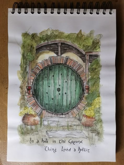 #thehobbit #lotr #hobbit #art #watercolor #painting