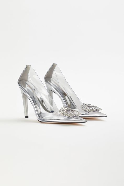 CINDER-F*CKING-RELLA PUMP | GLASS002 – GOOD AMERICAN Holiday Work Party, I Do Shoes, Cinderella Heels, 80s Accessories, Clear Pumps, American Shoes, Glass Heels, Comfy Sneakers, Lucite Heels