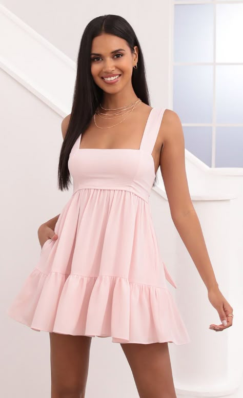 Aurora Square Neckline Dress in Pink | LUCY IN THE SKY Square Neckline Dress, Cute Formal Dresses, School Dance Dresses, Cute Homecoming Dresses, Banquet Dresses, Preppy Dresses, Lucy In The Sky, Cute Heels, Neckline Dress