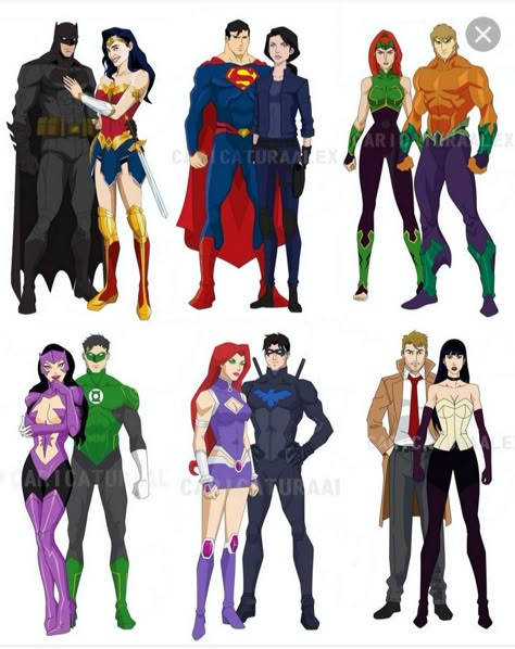 Fan Art Dc, Dc Comics Facts, Western Anime, Dc Costumes, Dc Couples, Nightwing And Starfire, Superhero Family, Dc World, Superhero Villains