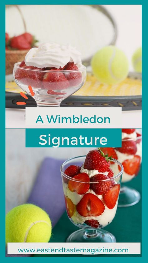 Mention Wimbledon Lawn tennis and one sweet dish immediately comes to mind: strawberries and cream. The two are inextricably linked, part of a tradition dating back centuries. Wimbledon Strawberries And Cream Recipe, Wimbledon Party Food, Wimbledon Food, Wimbledon Strawberries And Cream, Wimbledon Recipes, Strawberries And Cream Recipe, Dessert Strawberries, Wimbledon Party, Delish Desserts