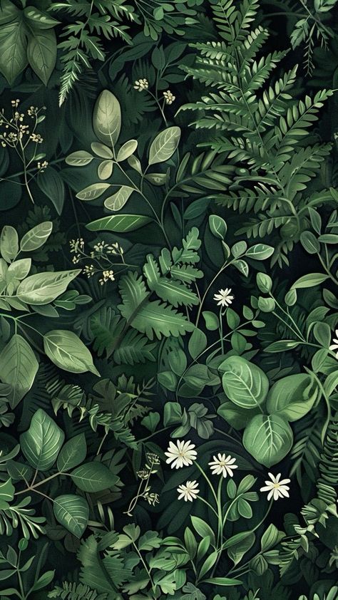 Leafy Green Wallpaper, Laurel Green Aesthetic, Nature Elements Illustration, Dark Green Flowers Aesthetic, Pthalo Green Aesthetic, Ipad Wallpaper Dark Green, Dark Green Ipad Wallpaper, Cute Bright Wallpapers, Wallpaper Backgrounds Green Aesthetic