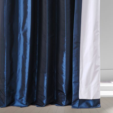 Royal Blue Curtains Living Room, Royal Blue Curtains, Blue Curtains Living Room, Half Price Drapes, Top Treatments, Silk Curtains, Cellular Shades, Blue Curtains, Garment Steamer