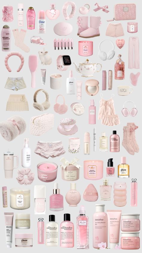 Pink Princess Aesthetic, Girly Christmas Gifts, Girl Gift Ideas, Pink Lifestyle, Soft Girl Aesthetic, Pink Pilates, Pretty Skin Care, Pilates Princess, Pretty Skin