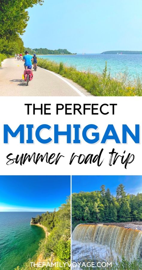 Upper Peninsula Michigan Road Trips Fall, Up Michigan Road Trip, Michigan Road Trip Ideas, Best Places To Visit In Michigan, Michigan Things To Do, Upper Michigan Waterfalls, Lake Michigan Road Trip, Upper Michigan Travel, Upper Peninsula Michigan Things To Do