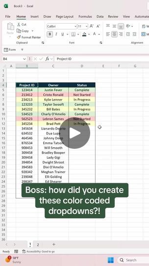 24K views · 310 reactions | How to create color coded dropdown menus. 🤯 #exceltips #tutorial #Excel | Excel Dictionary | Madison Beer · Make You Mine Pc Hacks, Excel Hacks, Admin Work, Microsoft Excel Tutorial, Excel Shortcuts, Excel Tips, Excel Tutorials, Work Tips, Computer Tips