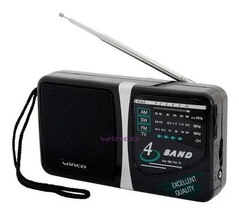 Radio Portatil Am Fm Winco W-204 De Mano 4 Bandas A Pilas Ep | Mercado Libre Manado, Radios, Electronics, Electronic Products