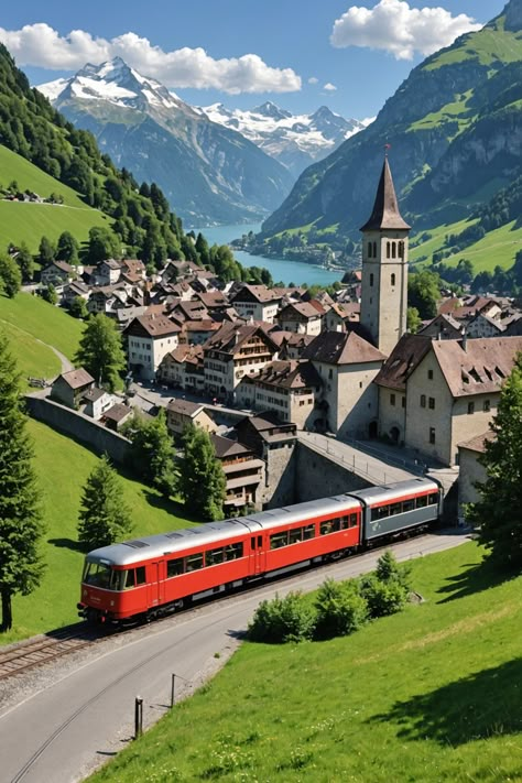 Journey Through Time: Explore These Historical Landmarks in Switzerland! Switzerland Itinerary, Luxury Lifestyle Travel, Scenic Places, Medieval Castles, Country Cottages, Heart Of Europe, Interlaken, Switzerland Travel, Historical Landmarks