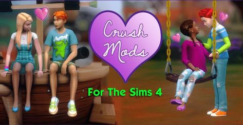 crush mod Sims 4 High School, Sims 4 Realistic, High School Crush, Sims 4 Mods Cc, Mods Sims 4, Tumblr Sims 4, Sims 4 Teen, Sims Games, Sims 4 Ideas