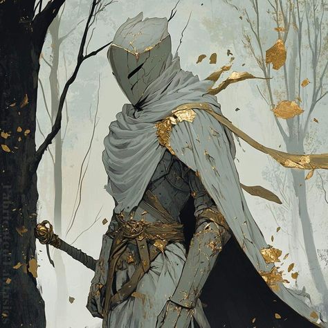 Dnd Character Paladin, Knight With Antlers, Doctor Fate Aesthetic, Bladesong Wizard, Dragon Knight Art Character Design, Skeleton Paladin, Paladin Aesthetic Ancients, Eldritch Knight Character Art, Fighter Dnd Character Design