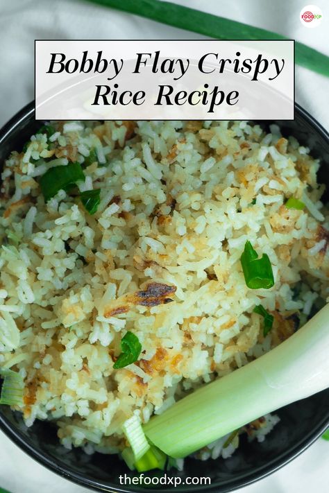 Baked Rice Tipsy Housewife, Crispy Garlic Rice, Krispy Rice Recipes, Short Rib Fried Rice, Korean Crispy Rice, Savory Rice Recipes Side Dishes, Bobby Flay Crispy Rice, Bobby Flay's Crispy Rice, Crispy Fried Rice Recipe