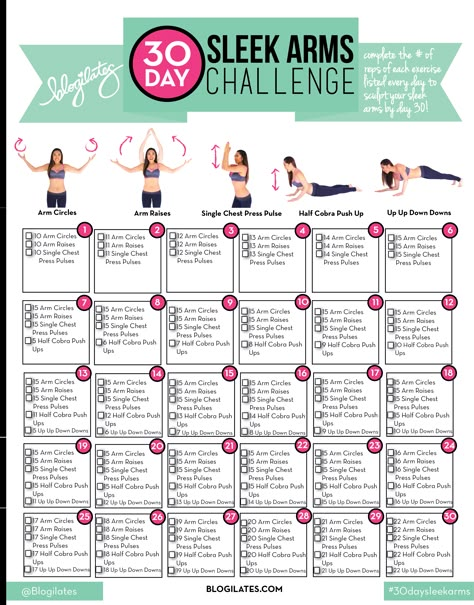 30 Day Arms, Arm Fitness, 30 Day Arm Challenge, Arm Workout Challenge, 30 Day Arm, Arm Challenge, Workout Challenges, 30 Day Challenges, Love Handle Workout