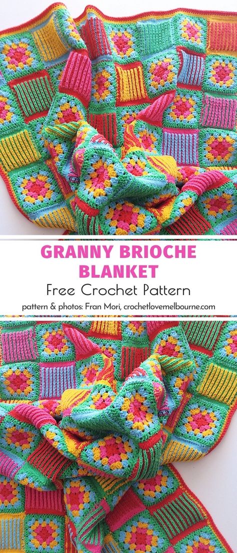 Motifs Granny Square, Granny Blanket, Granny Square Crochet Patterns Free, Popular Crochet, Confection Au Crochet, Crochet Cushion Cover, Crochet Cozy, Crochet For Beginners Blanket, Easy Crochet Blanket