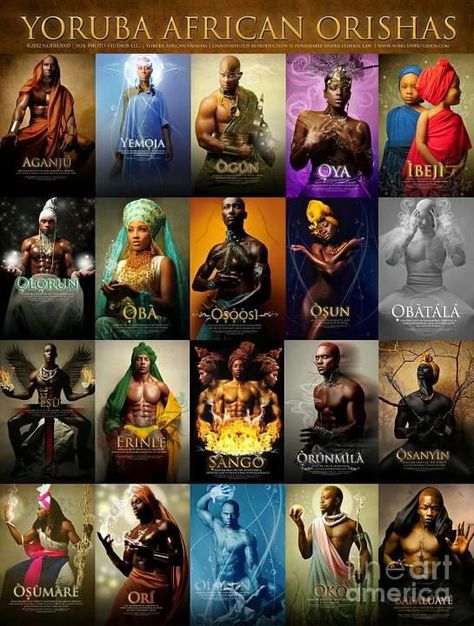 Yoruba Orishas African Orishas, African Deities, African Gods, Yoruba Orishas, Orishas Yoruba, African Mythology, African Goddess, World Mythology, African Spirituality