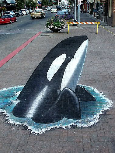 This 3D chalk art is a masterpiece! 3d Sidewalk Art, Street Chalk Art, Illusion Kunst, Street Art Illusions, Pavement Art, Masterpiece Art, Sidewalk Chalk Art, Sidewalk Art, 3d Chalk Art