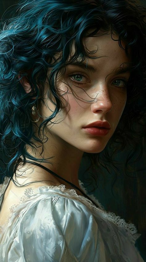 Tears Art, Human Pictures, Map Compass, Girl Wallpapers, Boho Art Drawings, Digital Painting Portrait, Digital Painting Techniques, Portraiture Painting, Fantasy Portraits