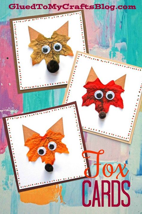 Maple Leaf Fox Craft, Fox Leaves Craft, Leaf Fox Craft For Kids, Fox Leaf Craft, Fox Crafts For Toddlers, Fox Craft Preschool, Fox Crafts For Kids, Fox Craft, Fall Crafts For Toddlers