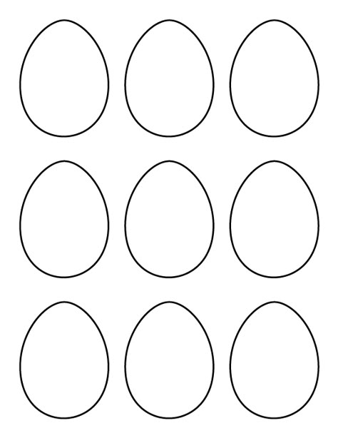 Printable small egg pattern. Use the pattern for crafts, creating stencils, scrapbooking, and more. Free PDF template to download and print at http://patternuniverse.com/download/small-egg-pattern/. Eggs Template, Easter Egg Printable, Easter Egg Template, Egg Template, Egg Coloring Page, Easter Egg Coloring Pages, Easter Templates, Easter Preschool, Easter Egg Wreath