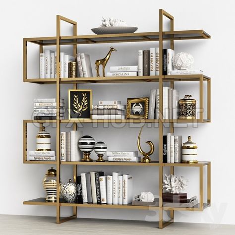 #3DSKYFREE Lots Of Books, Bathroom Farmhouse, Rack Design, Iron Furniture, Steel Furniture, Shelf Design, Decor Bathroom, Office Interior Design, Metal Furniture