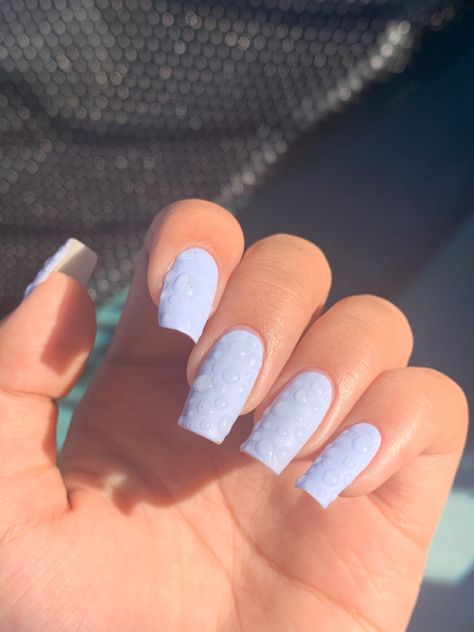 Water Droplets Nails, Water Droplet Nails, Droplet Nails, Water Drop Nails, Raindrop Nails, Nail Idea, Water Droplets, Blue Water, Stylish Nails