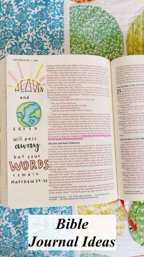 Unlock Divine Creativity with These Bible Journaling Ideas! 67 Bible Journaling Drawings, Prayer Bored, Easy Bible Study, Doodling Drawings, Bible Highlighting, Bible Drawings, Creative Bible Journaling, Church Notes, Journal Bible Quotes