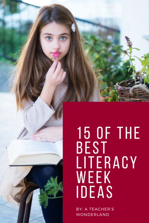 15 of the Best Literacy Week Ideas - A Teacher's Wonderland Literacy Month Ideas, Literacy Week Ideas Elementary, Literacy Day Activities, Literacy Week Activities, Literacy Week Ideas, Book Fair Themes, Reading Week Ideas, Genres Of Literature, Functional Literacy