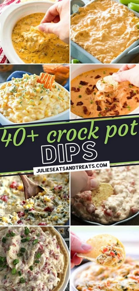 Crock Pot Snacks Parties, Easy Crockpot Game Day Food, Game Day Crock Pot Dips, Appetizers For Party Easy Crock Pot, Slow Cooker Dip Recipes Appetizers, Fall Crock Pot Appetizers, Easy Fall Crockpot Appetizers, Dips To Make In Crockpot, Fall Crockpot Dip Recipes