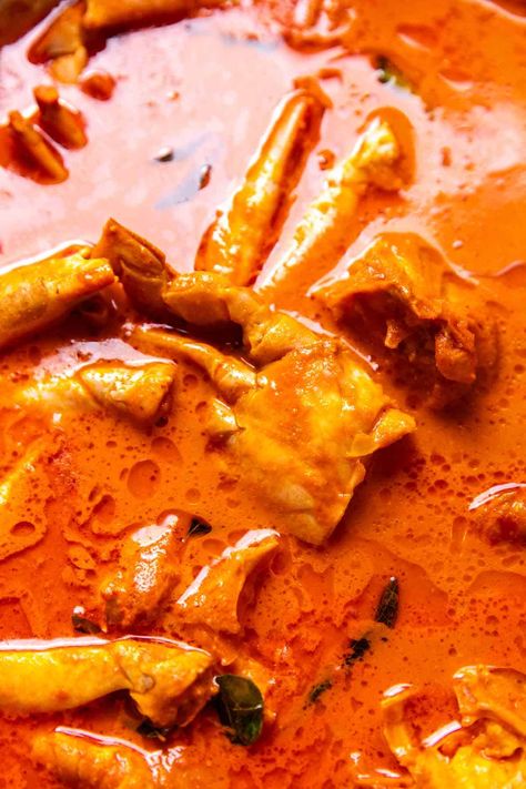 Curry Crab Recipe, Curry Crab, Crab Curry, Coconut Crab, Panang Curry, Spicy Curry, Soft Shell Crab, Food Story, Indian Chicken