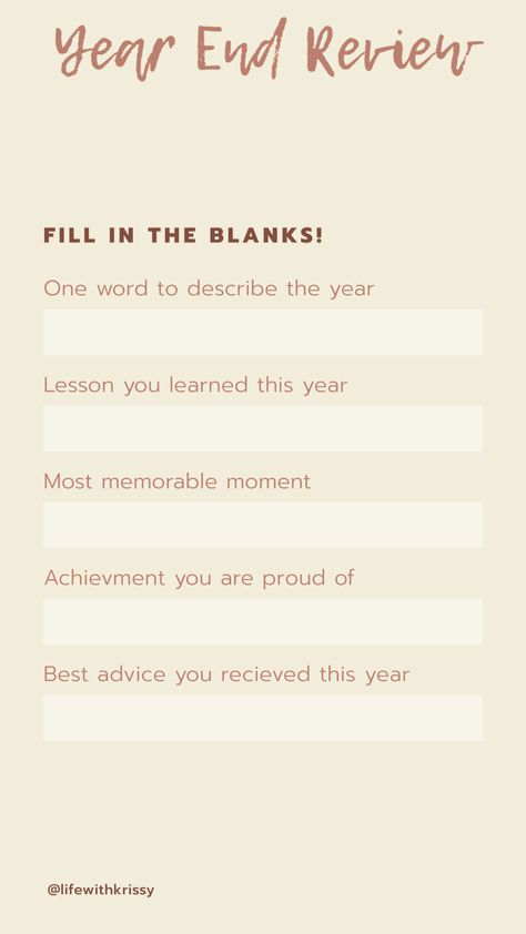 Year End Story Ideas, Year End Instagram Stories, New Year Insta Story, Year In Review Template, Year Checklist, Year End Review, Heart Stuff, Personal Achievements, Dear Self Quotes