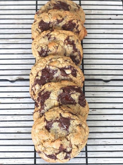 Dark Chocolate Walnut Cookies Chocolate Chip Cookie Ideas, Walnut Cookies Recipe, Chocolate Walnut Cookies, The Baker Mama, Baker Mama, Walnut Cookie Recipes, Candy Cane Candy, Dark Chocolate Desserts, Chocolate Chip Walnut Cookies