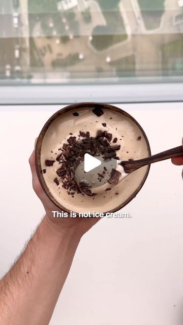 Joseph Abell on Instagram: "Comment “cookbook” for my high-protein cookbook! 👨🏻‍🍳

This isn’t ice cream.

It’s a chocolate pb smoothie bowl - that packs 120g of protein - and only takes five ingredients.

It’s another Episode of Easy Gains: the series where we master the high-protein, low-effort diet.

Ripped Reeses Bowl
120g Protein | 900 Cal | $4.00/serving

This is the Ripped Reeses Bowl. No candy in this one: just a blend of these five ingredients.

1 cup frozen banana
1 1/2 cup greek yogurt 
4 tbsp peanut butter powder
2 scoops chocolate protein powder
1/2 cup fairlife milk

Note that we use peanut butter powder because it’s got better macros than the spreadable kind.

You can make this entire bowl as meal replacement, or just make half if you just want a super high protein snack. Chocolate Pb Smoothie, Everyday Ab Workout, Pb Smoothie, Fairlife Milk, Chocolate Peanut Butter Ice Cream, Protein Dessert, Butter Powder, Protein Vegetarian, High Protein Snack