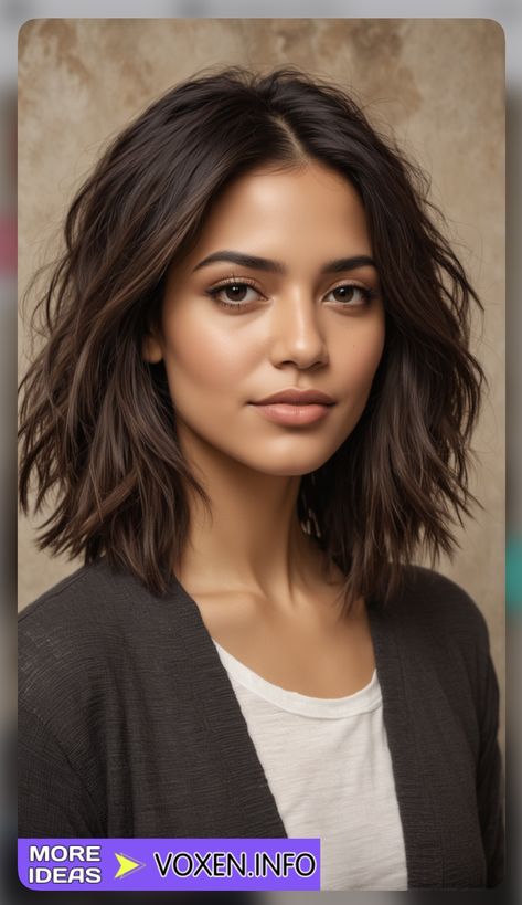 Layered Bob Hairstyles With Side Bangs, Layered Haircuts For Medium Hair Side Part, Fine Hair Haircuts With Bangs, Medium Bob Haircut For Fine Hair, Layered Bob For Thick Hair, Textured Lob With Bangs, The Lob Haircut, Layered Bob Haircuts For Women, Thick Wavy Haircuts