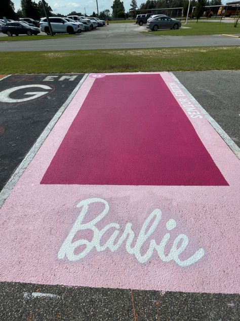 Princess Parking Only Parking Spot, Barbie Parking Spot Painting, Barbie Senior Parking Spot, Barbie Parking Spot, Painted Parking Spaces Ideas, Parking Spaces Ideas, Senior Spots, Senior Parking Spot Ideas, Senior Parking Spots