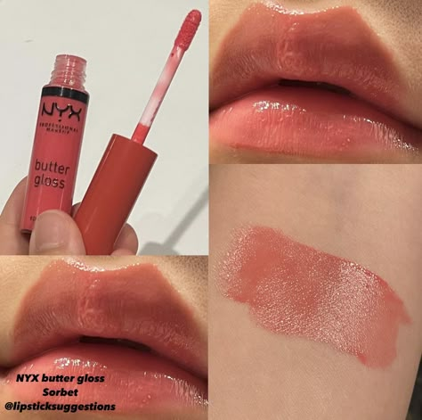 Nyc Butter Gloss Swatches, Nyx Lip Gloss Swatches, Nyx Butter Gloss Sorbet, Nyx Butter Gloss Swatches Light Skin, Nyx Butter Gloss Light Skin, Nyx Butter Gloss Swatches Dark Skin, Nyx Lip Products, Nyx Butter Gloss Bit Of Honey, Nyc Butter Gloss