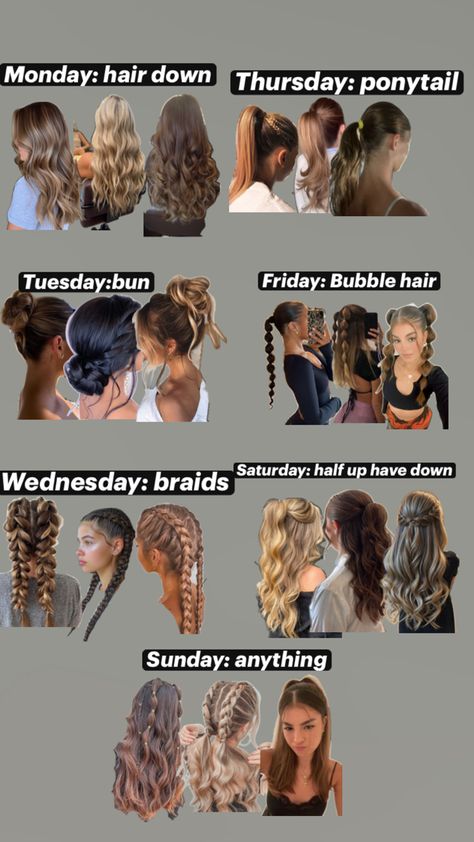 Cute And Pretty Hairstyles, Hair Down Styles For Prom, Really Cute Hairstyles For School, Hairstyles For 17th Birthday, Hairstyles For Face Types, Year 6 Formal Hairstyles, Teen Birthday Hairstyles, Hair Styles Daily, Hairstyles For Days Of The Week