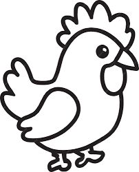 Premium Vector | Black and white drawing of a chicken with a white face and a red tail. Drawing Of A Chicken, Hen Drawing, Chicken Outline, White Hen, Chicken Drawing, New Tattoo Designs, Classroom Doors, Laying Hens, Felt Sewing