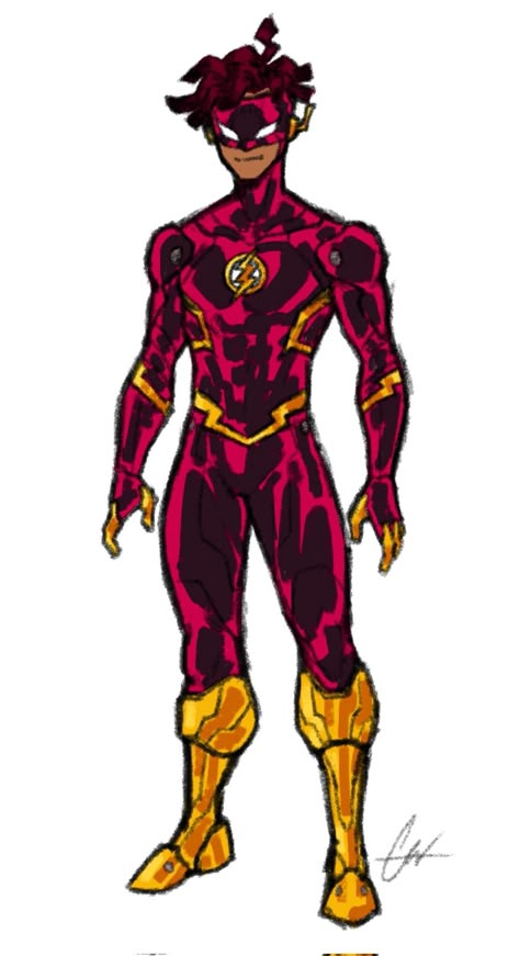 Speedster Suit Designs Oc, Superman Oc, Flash Redesign, Speedster Superhero, Dc Speedsters, Flash Family, Hero Design, Flash Comics, Superhero Designs