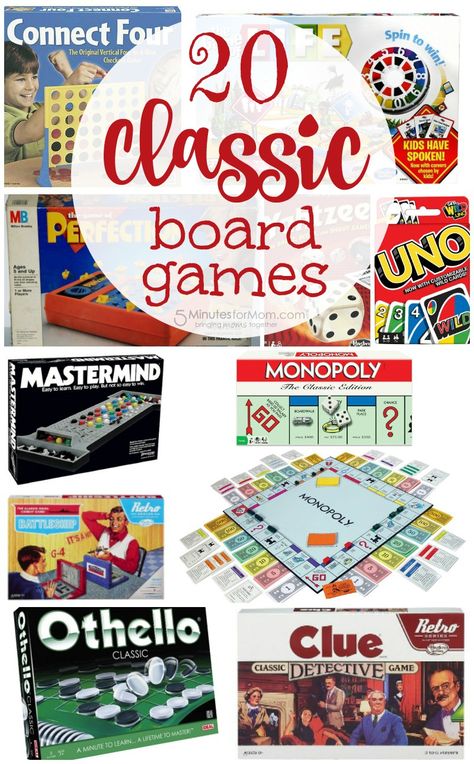 Top 20 Classic Family Board Games You Must Play With Your Kids #familyfun #familygames #boardgames #gamenight #familynight Games For Family Game Night, Board Games For Family, Candyland Board Game, Aggravation Board Game, Board Game Themes, Top Board Games, Homemade Board Games, Clue Board Game, Best Family Board Games