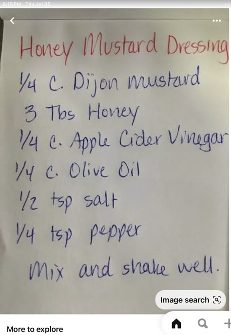 Healthy Dressing Recipes, Easy Salad Dressing Recipes, Salad Dressing Recipes Healthy, Easy Salad Dressing, Homemade Sauce Recipes, Honey Mustard Dressing, Salad Dressing Recipes Homemade, Homemade Salads, Mustard Dressing