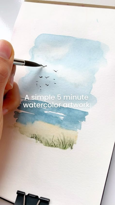 Log Diy Watercolor Cards, Basic Watercolor, Learn Watercolor Painting, Paintings Easy, Watercolor Beginner, Watercolor Video, Learn Watercolor, Paintings Tutorials, Watercolor Paintings For Beginners