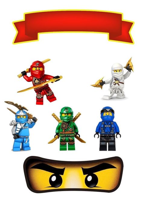 Ninjago Party Decorations, Ninja Cake, Lego Ninjago Party, Lego Ninjago Birthday, Ninjago Cakes, Ninjago Coloring Pages, Paw Patrol Birthday Theme, Ninjago Birthday Party, Lego Themed Party