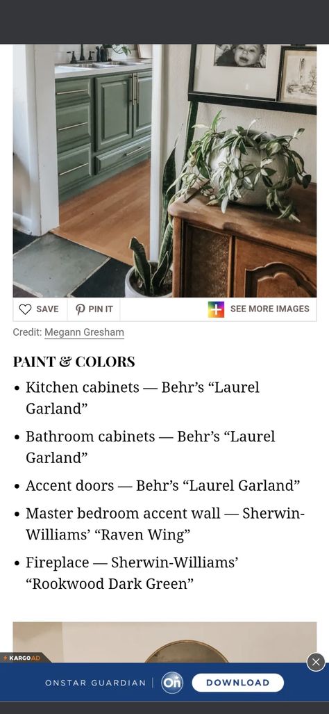 Laurel Garland Behr Paint, Laurel Garland Behr, Behr Laurel Garland, Raven Wings, Behr Paint, Kitchen Paint Colors, Accent Wall Bedroom, Kitchen Cabinet Colors, Accent Doors