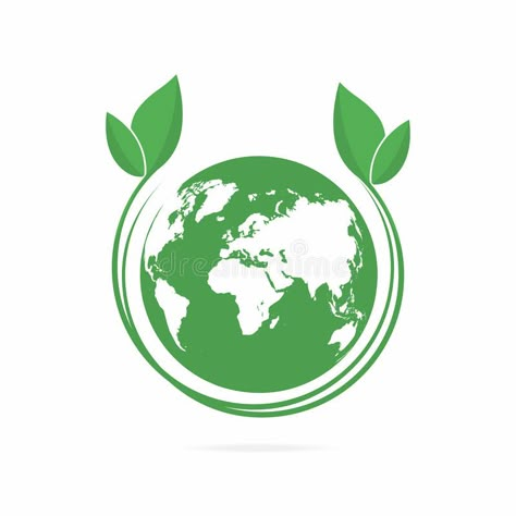 Download Ecology Logo. Eco World Symbol, Icon. Eco Friendly Concept For Company Logo Stock Vector - Illustration: 97191154 Eco Friendly Illustration, Eco Friendly Logo Design, Eco Logo Design, Eco Friendly Logo, Friendly Logo, Logo Luxe, Environment Logo, Luxe Logo, World Logo